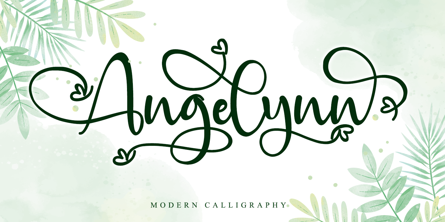 Example font Angelynn #1